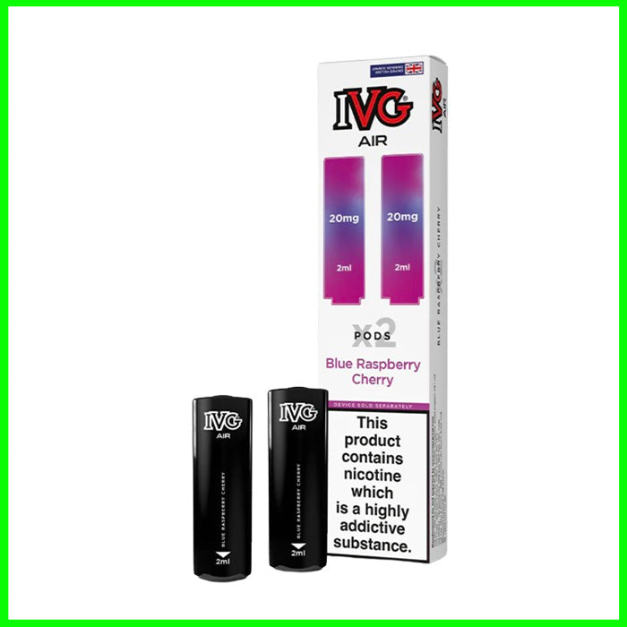 Blue Raspberry Cherry IVG Air Replacement Pods  Vapourz Superstore