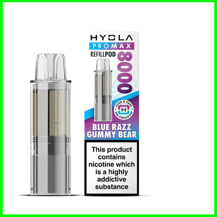 Blue Razz Gummy Bear Hyola Pro Max 8000 Refill Pod
