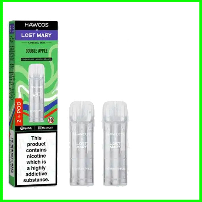 Double Apple Lost Mary Hawcos Crystal Pro Refill Pods