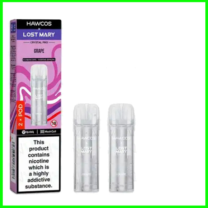 Grape Lost Mary Hawcos Crystal Pro Refill Pods