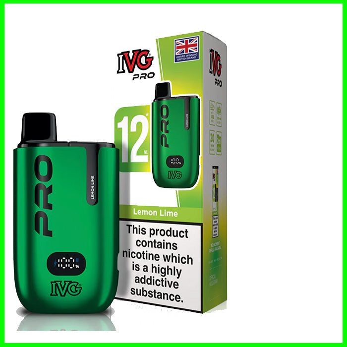 IVG Pro 12 Pod Vape - Lemon Lime