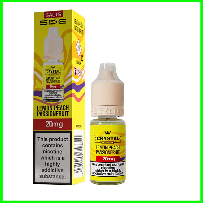 Lemon Peach Passionfruit SKE Crystal Salt 10ml Full Box