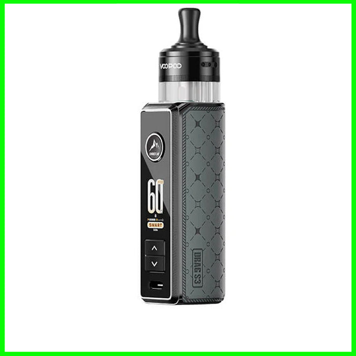 Voopoo Drag S3 Vape Kit - Metal Grey