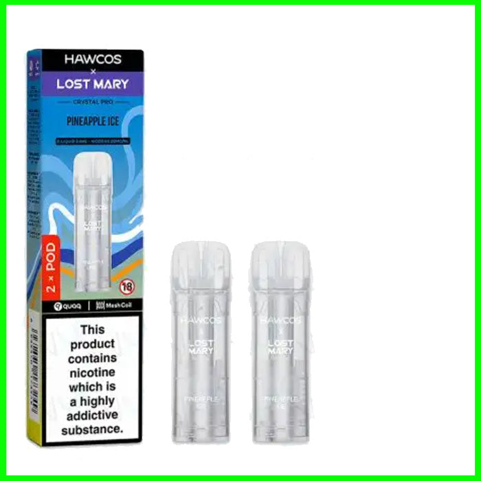 Pineapple Ice Lost Mary Hawcos Crystal Pro Refill Pods