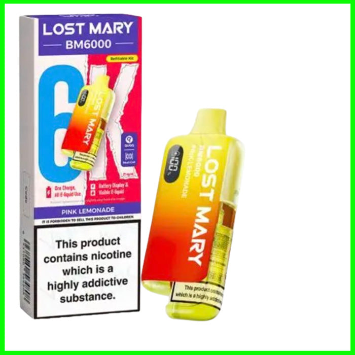 Pink Lemonade Lost Mary BM6000 Pod Kit