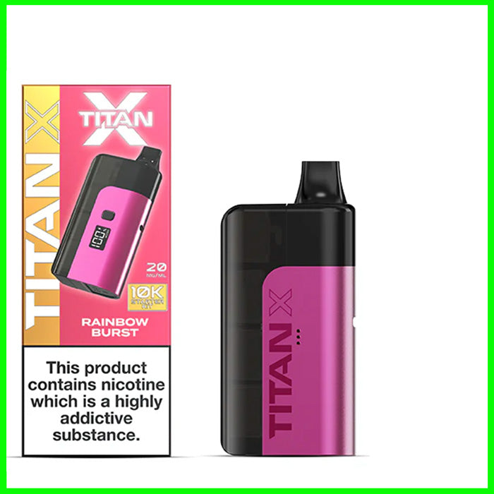Rainbow Burst Titan X Pod Kit