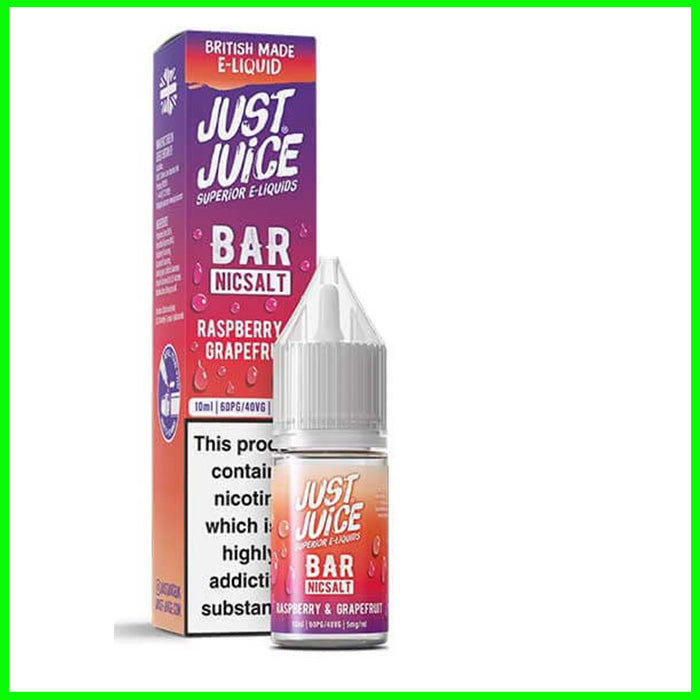 Just Juice E-Liquid Nic Salt - Raspberry and Grapefruit
