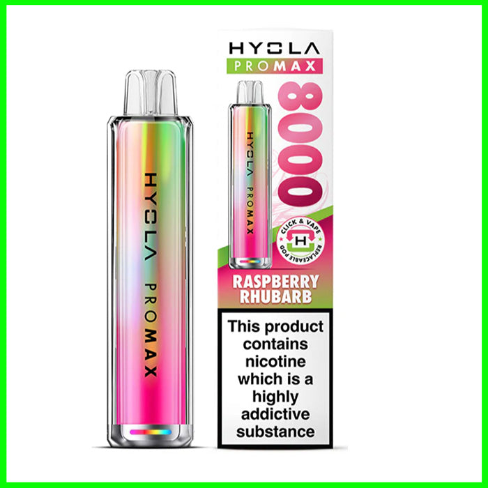 Raspberry Rhubarb Hyola Promax 8K Pod Kit