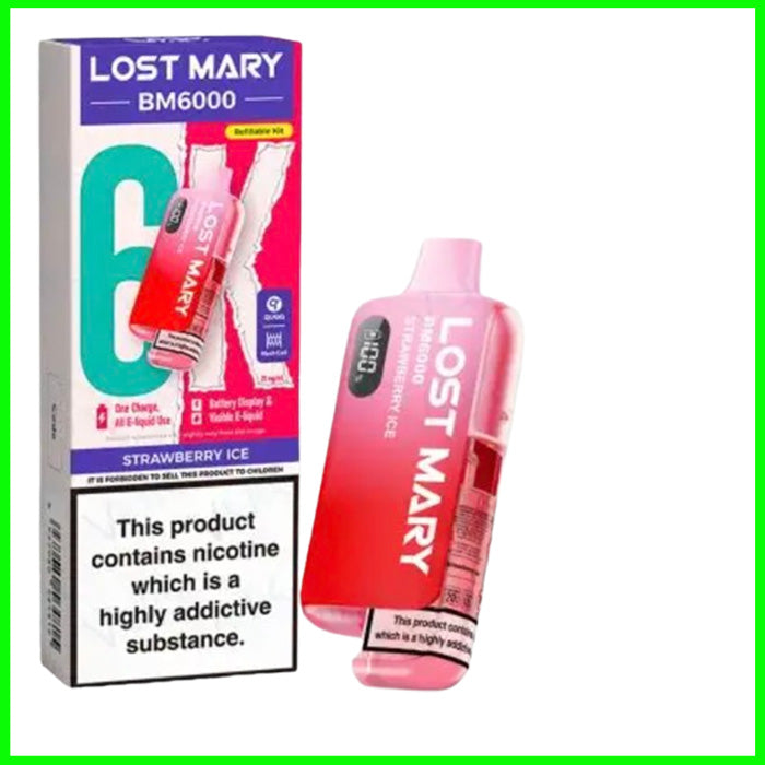 Strawberry Ice Lost Mary BM6000 Pod Kit