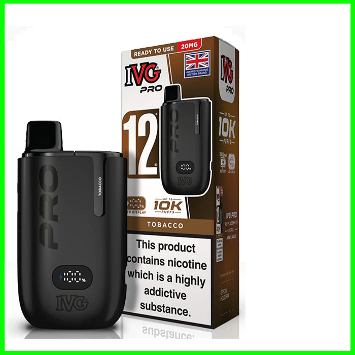 IVG Pro 12 Pod Vape - Tobacco