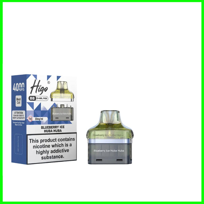 Blueberry Ice Huba Huba Higo BB 4000 Pod