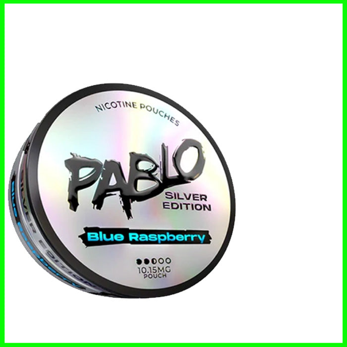 Pablo Silver Edition Nicotine Pouches 10MG - Blue Raspberry