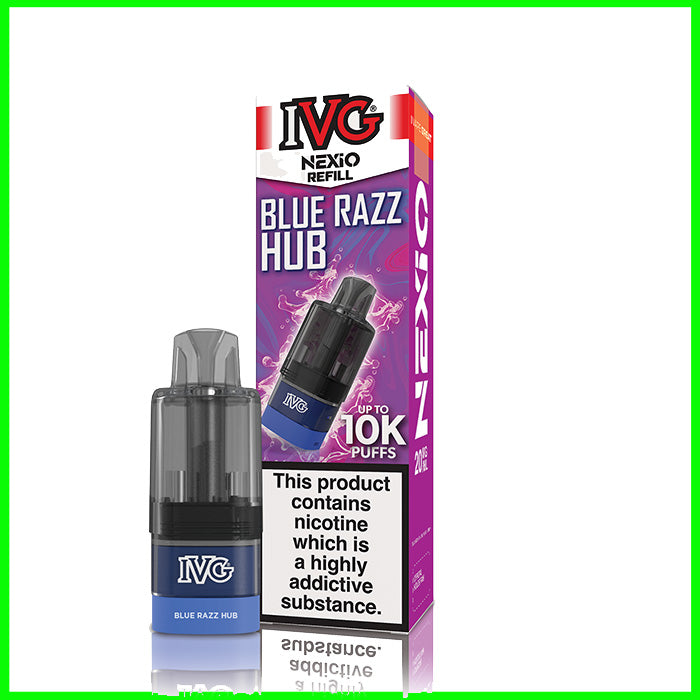 IVG Nexio 10K Refill Pod Blue Razz Hub