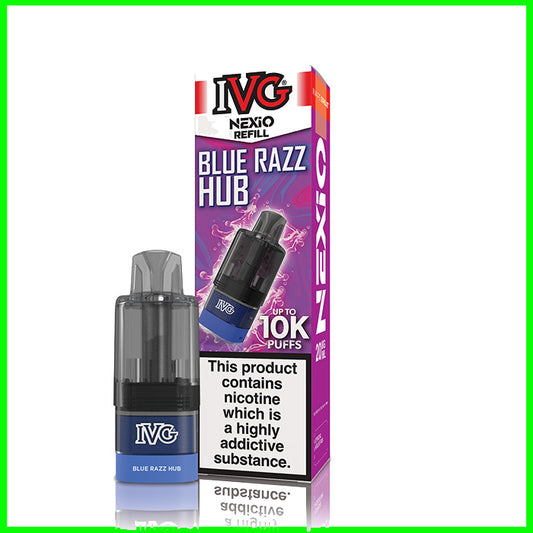 IVG Nexio 10K Refill Pod Blue Razz Hub