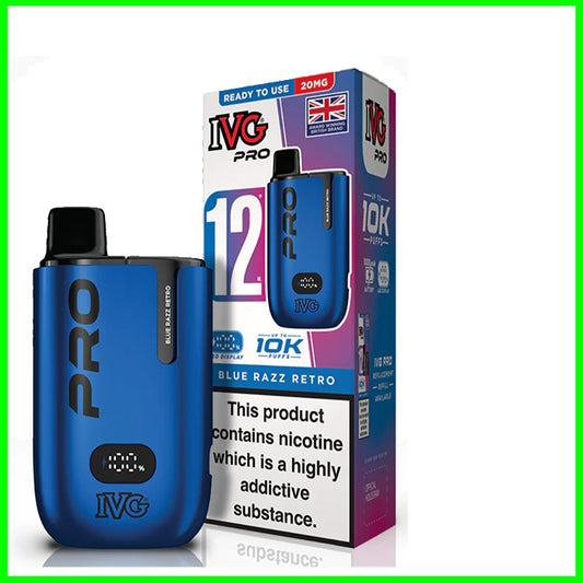 IVG Pro 12 Pod Vape - Blue Razz Retro