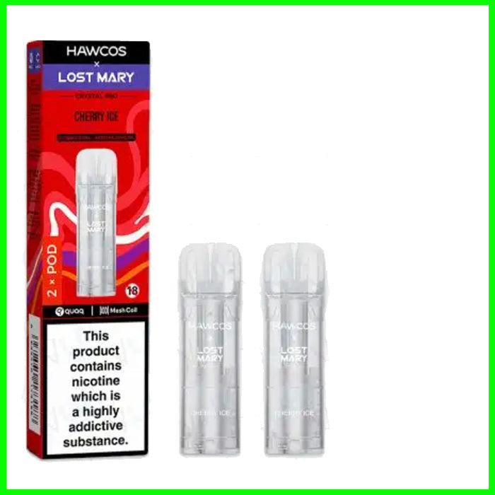 Cherry Ice Lost Mary Hawcos Crystal Pro Refill Pods