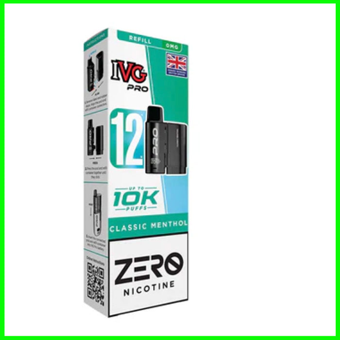 Classic Menthol IVG Pro Pod Nicotine Free