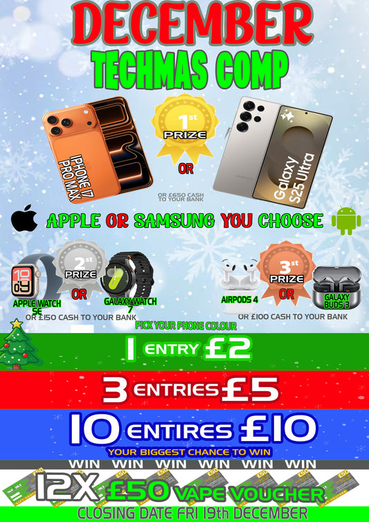 10 Entries for £10 Techmas Comp