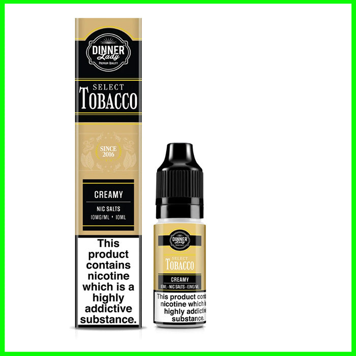 Dinner Lady Tobacco Nic Salts Creamy BOX