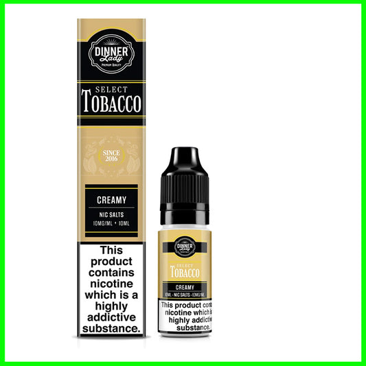 Dinner Lady Tobacco Nic Salts Creamy BOX