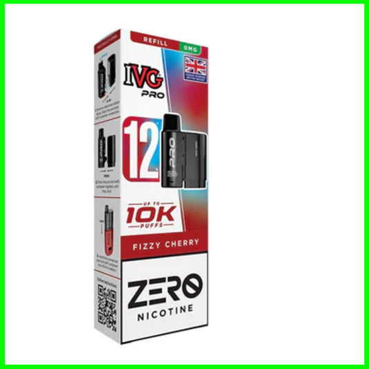 zero nicotine ivg pro 12 pods IVG Pro 12 Prefilled Pods + Refill Containers | £6.99 | 10,000 Puffs main image 1