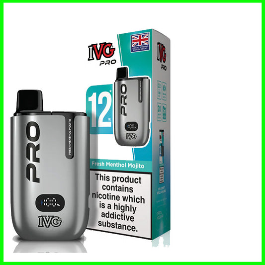 IVG Pro 12 Pod Vape - Fresh Menthol Mojito