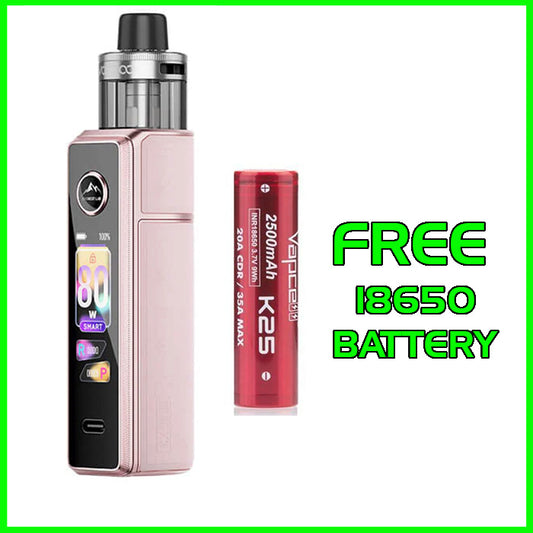 Voopoo Drag X3 Vape Kit - Glow Pink