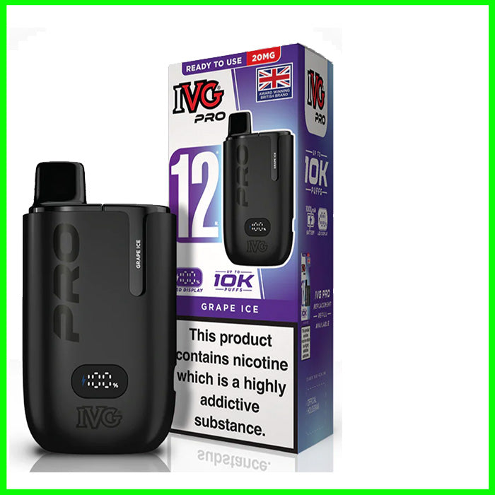 IVG Pro 12 Pod Vape - Grape Ice