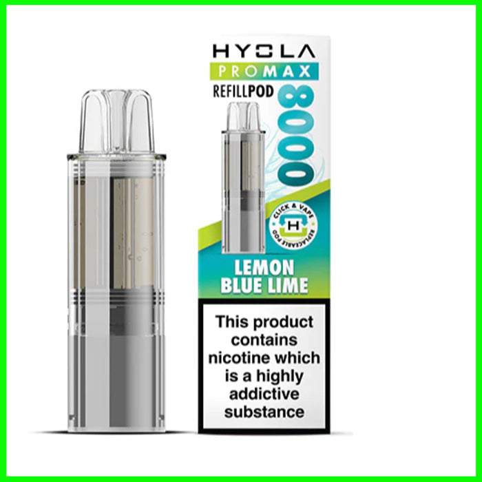 Lemon Blue Lime Hyola Pro Max 8000 Refill Pod