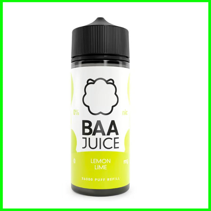 Lemon Lime Baa Juice 100ml Short Fill