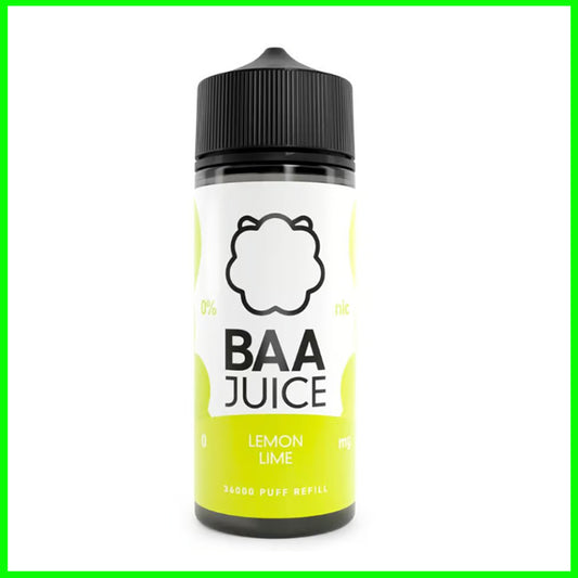 Lemon Lime Baa Juice 100ml Short Fill