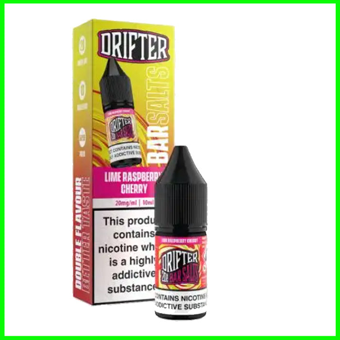 Drifter Bar Salts Lime Raspberry cherry