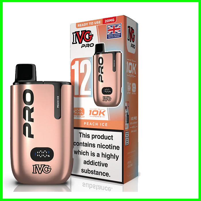IVG Pro 12 Pod Vape - Peach Ice