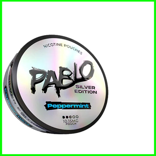 Pablo Silver Edition Nicotine Pouches 10MG - Peppermint
