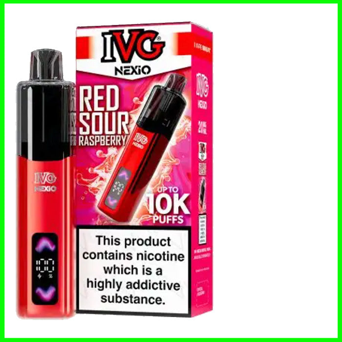 IVG Nexio 10k Pod Kit Red Sour Raspberry