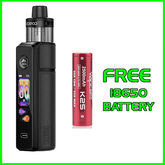 Voopoo Drag X3 Vape Kit - Spray Black