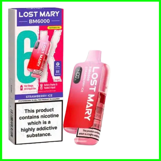 Strawberry Ice Lost Mary BM6000 Pod Kit