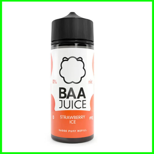 Strawberry Ice Baa Juice 100ml Short Fill