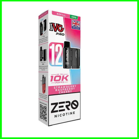 Strawberry Raspberry Cherry IVG Pro Pod Nicotine Free