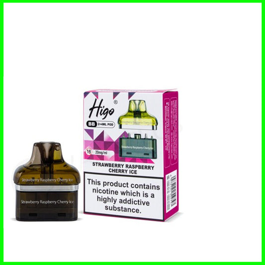 Strawberry Raspberry Cherry Ice Higo BB 4000 Pod