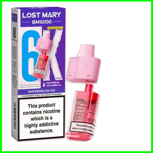 Watermelon Ice Lost Mary BM6000 Refill Pod