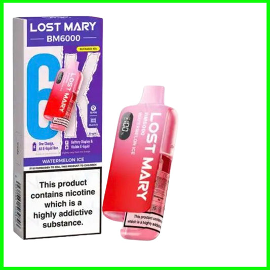 Watermelon Ice Lost Mary BM6000 Pod Kit