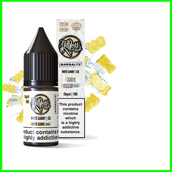 White Gummi On Ice Ruthless Bar Saltz